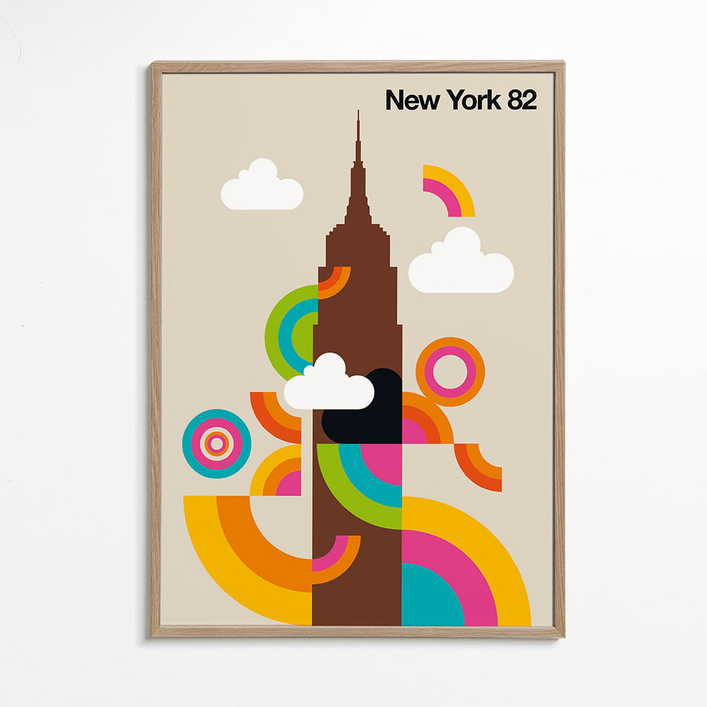 Rejseplakat New York 82 retro stil