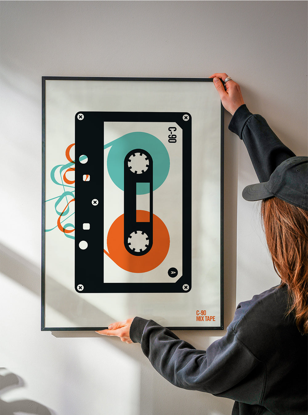 Vintage plakat Mixtape kassette illustration
