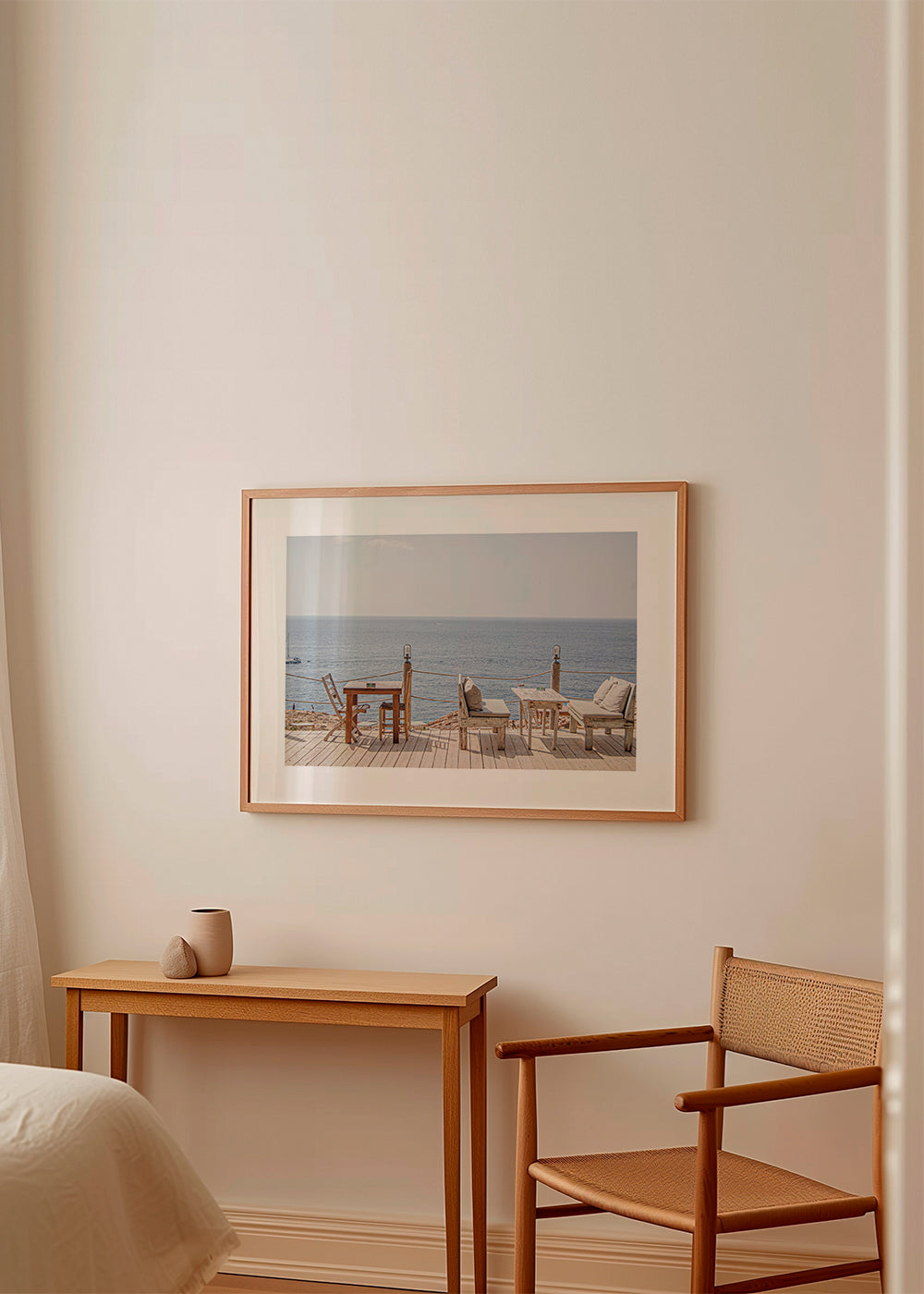 Landskabskunst: terrasse ved havet