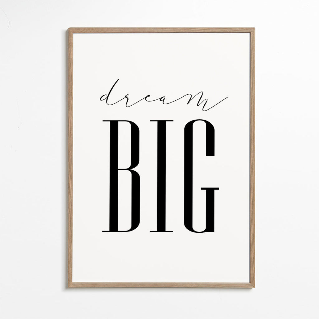 Minimalistisk typografi-plakat med kraftfuld tekst