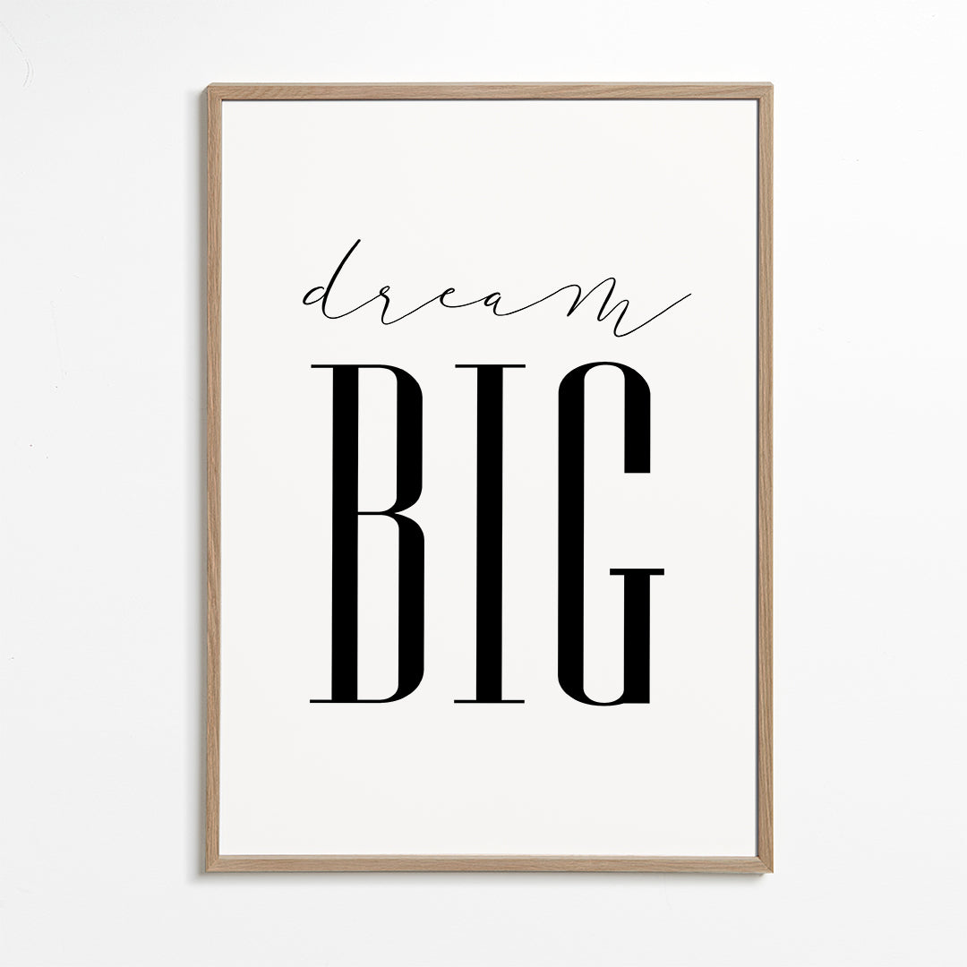 Minimalistisk typografi-plakat med kraftfuld tekst