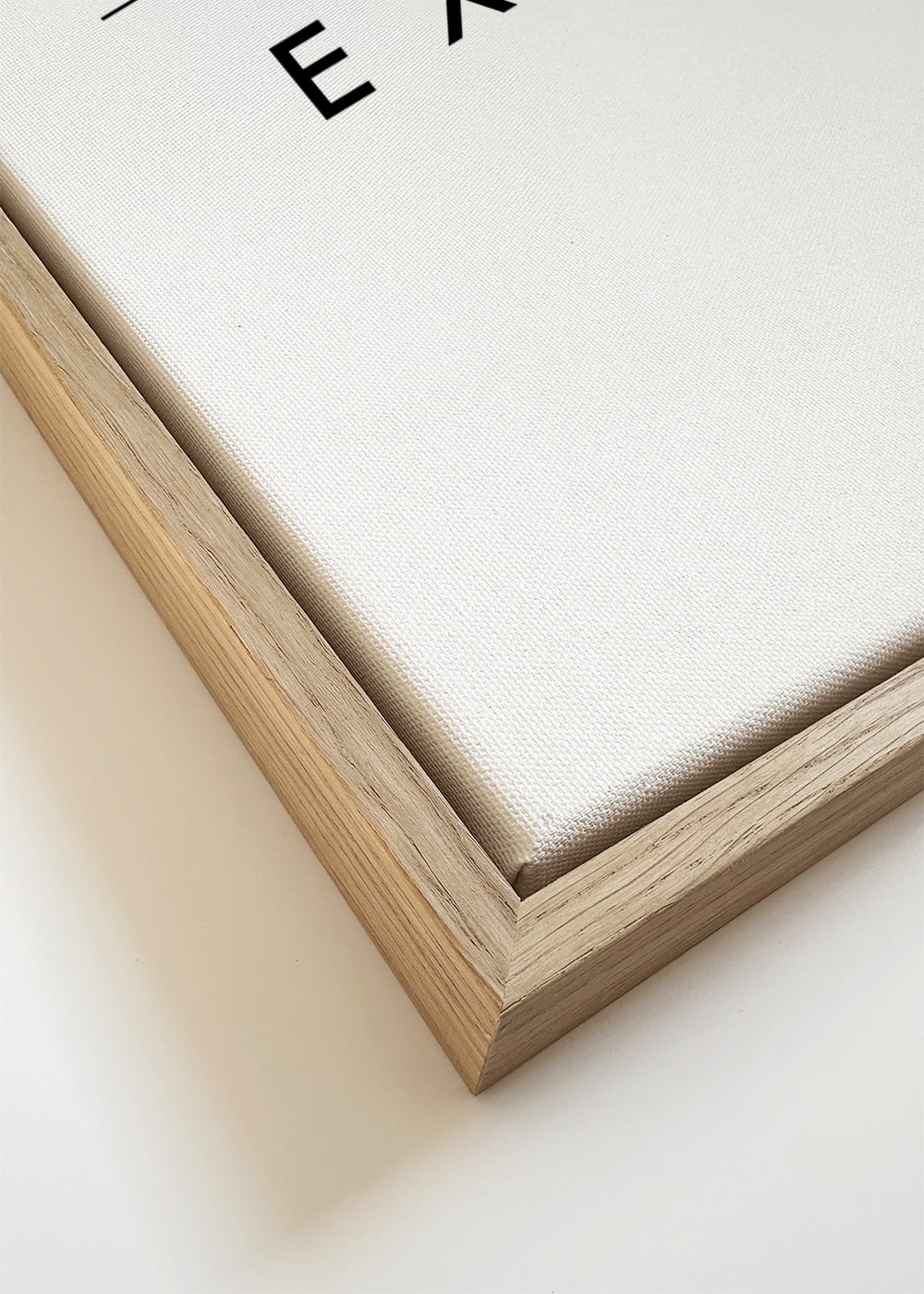 Minimal typografi plakat Inhale Exhale