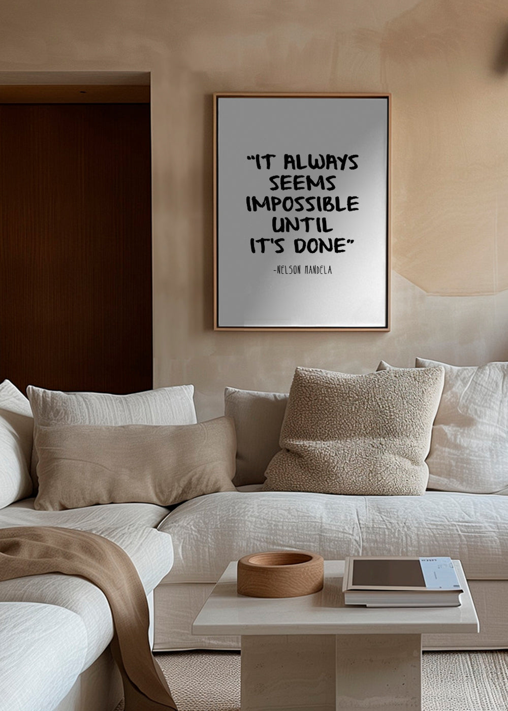 Minimalistisk citat plakat