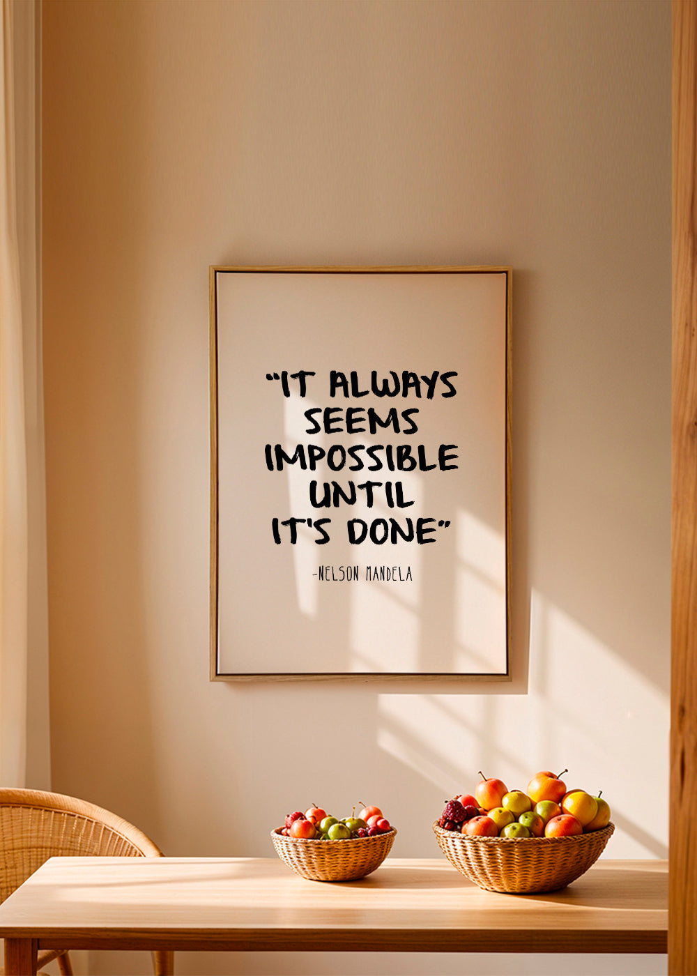 Minimalistisk citat plakat
