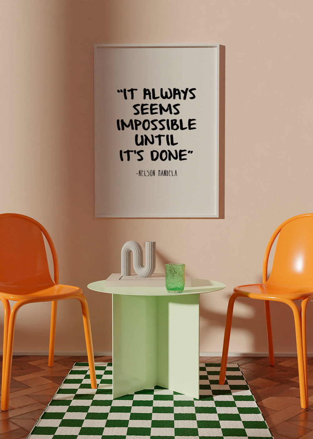 Minimalistisk citat plakat