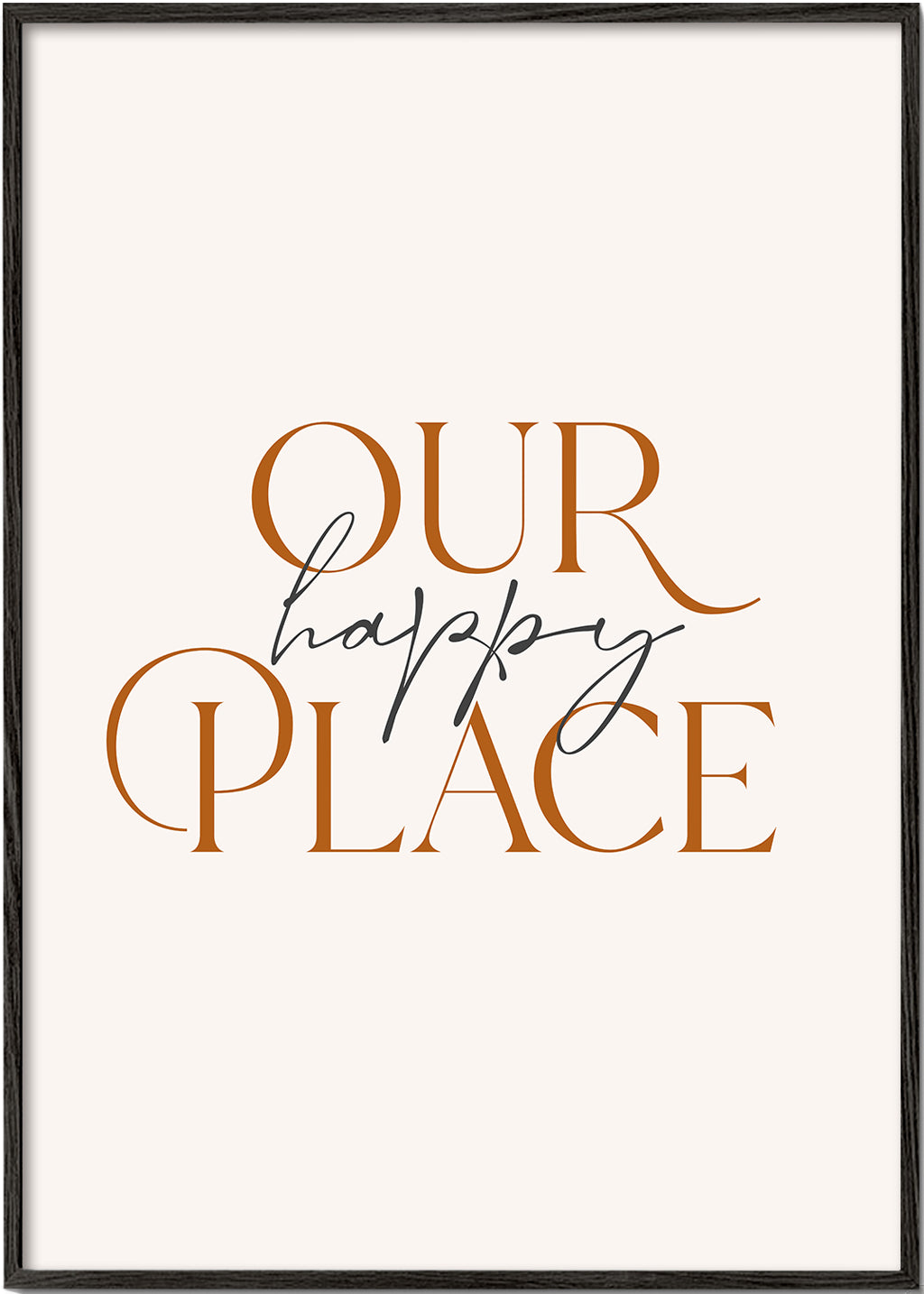 Minimalistisk typografisk plakat