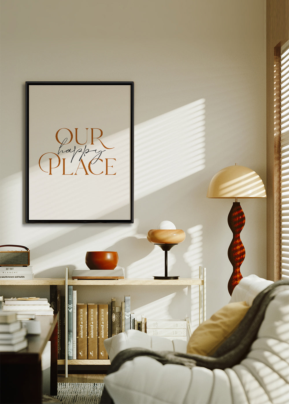 Minimalistisk typografisk plakat