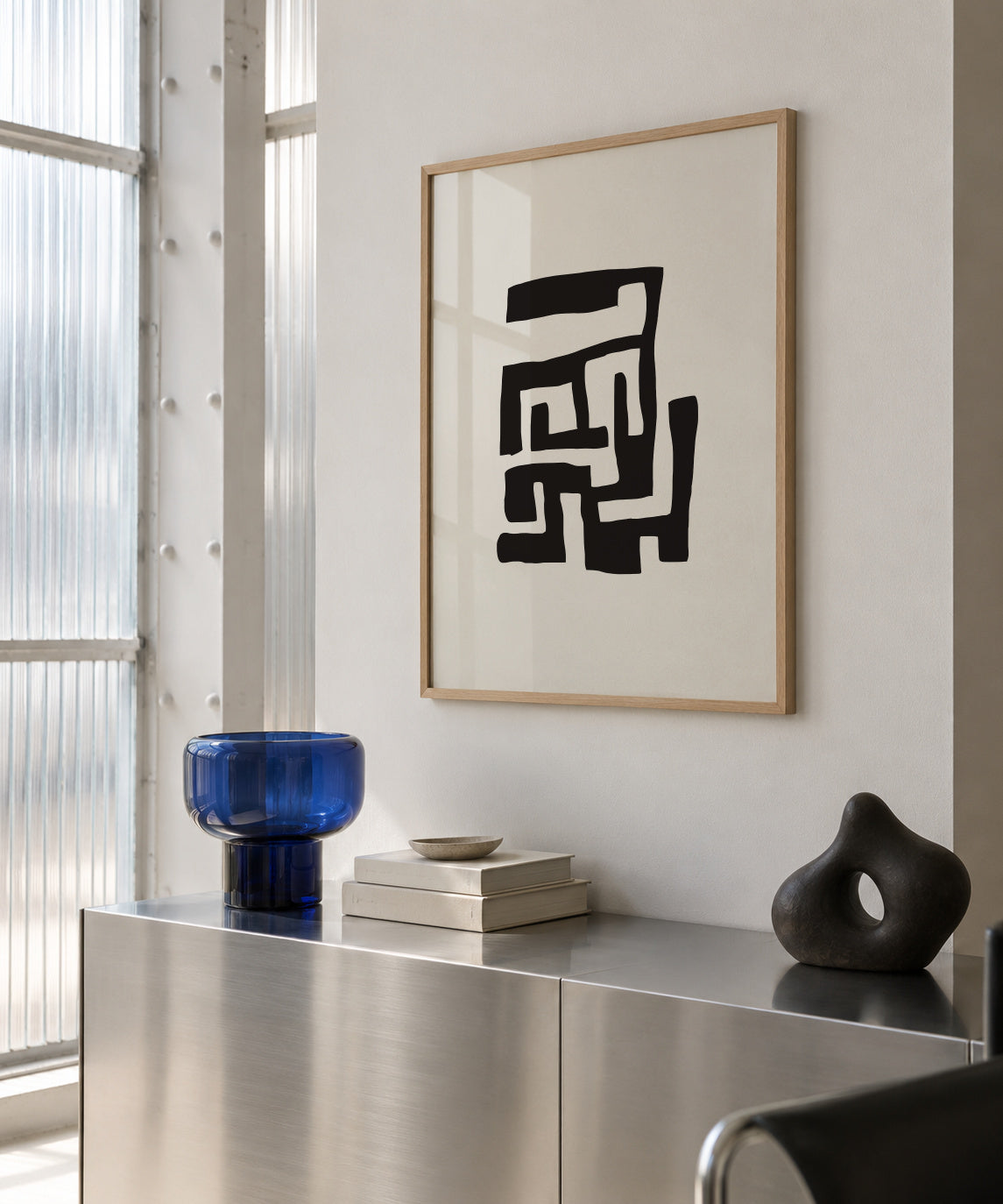 Lost - Framed poster in an interior