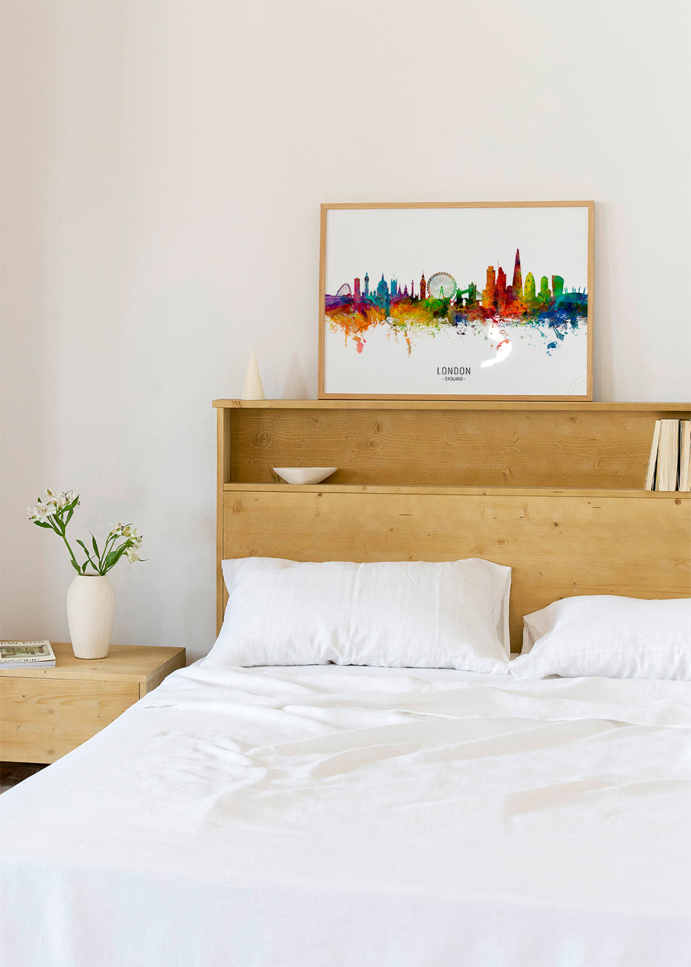Køkkenkunst: Londons skyline flerfarvet