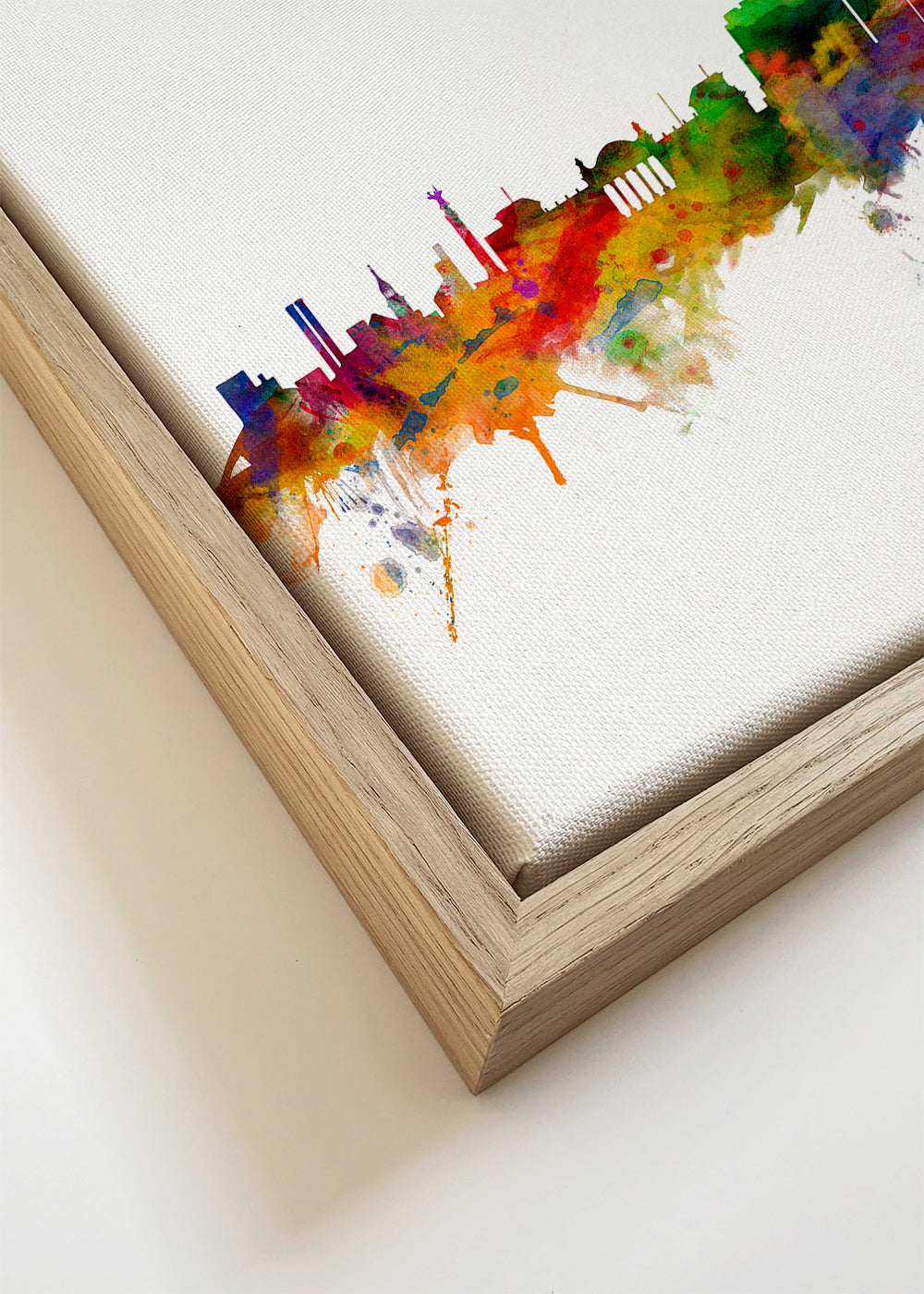 Rejseplakat Berlin skyline akvarel