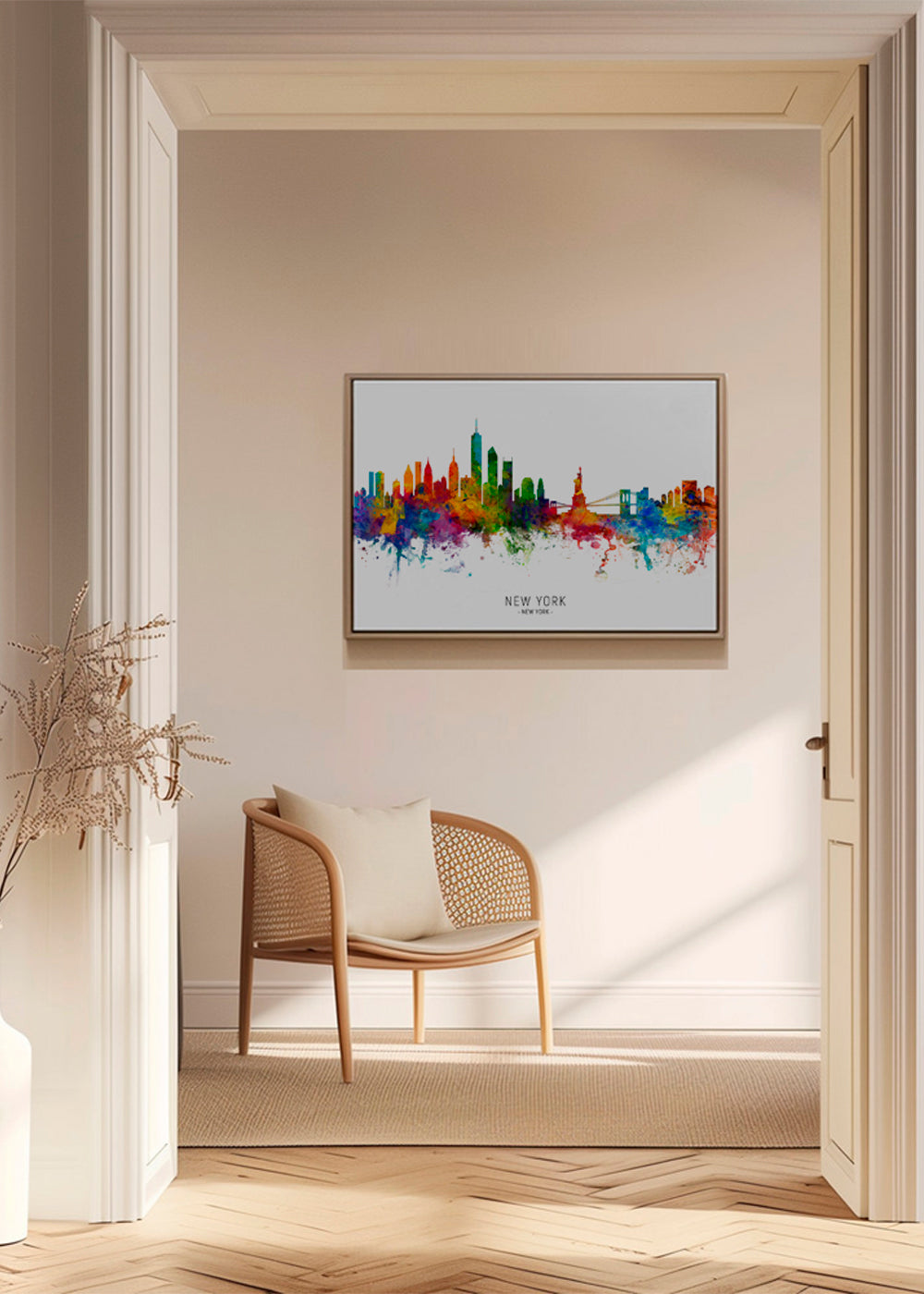 Rejseplakat: New York akvarel