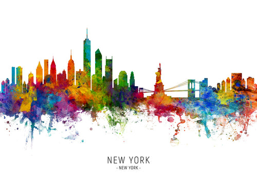 Rejseplakat: New York akvarel