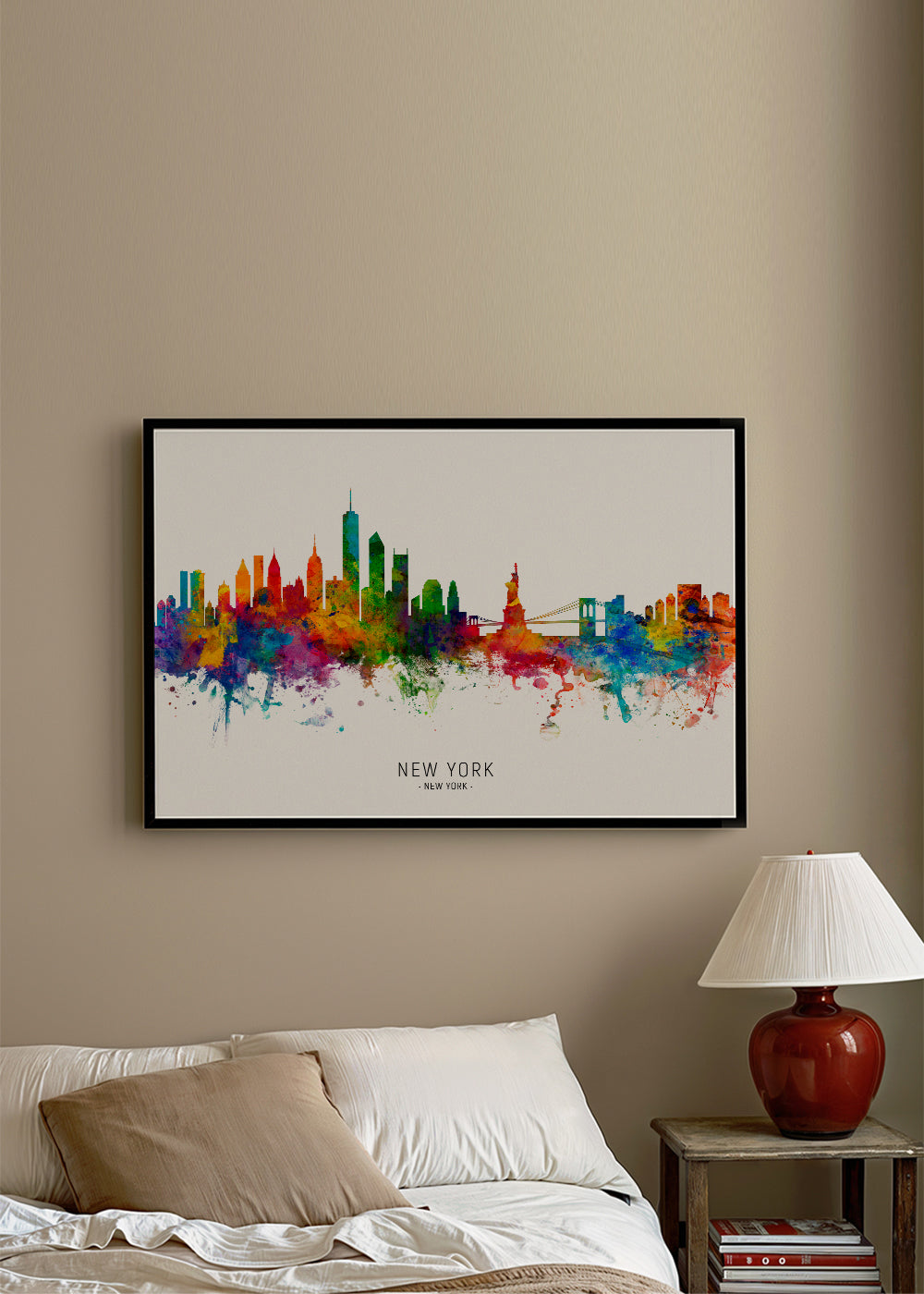 Rejseplakat: New York akvarel