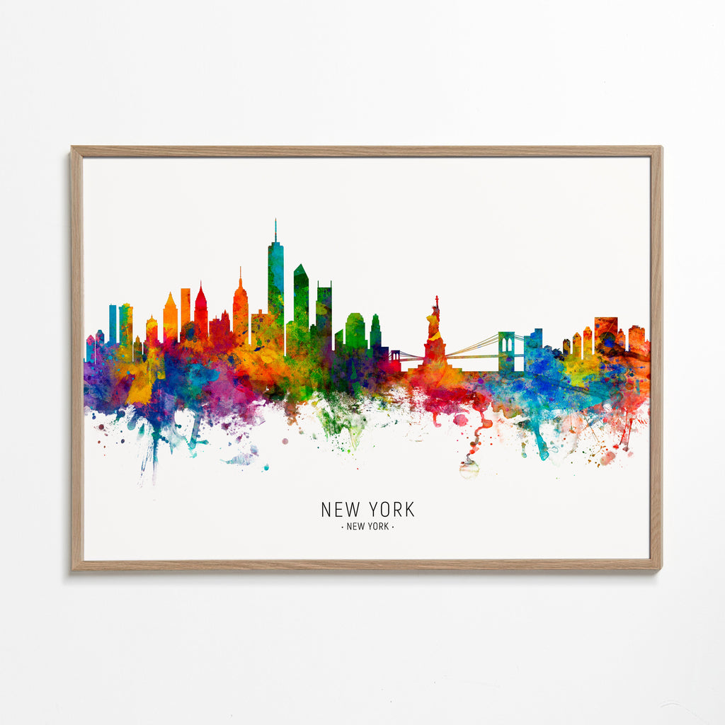 Rejseplakat: New York akvarel