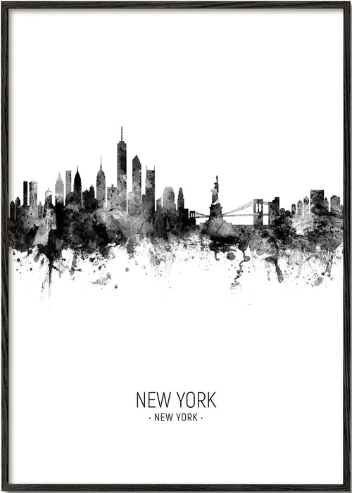 Køkkenkunst: New York skyline i blæk