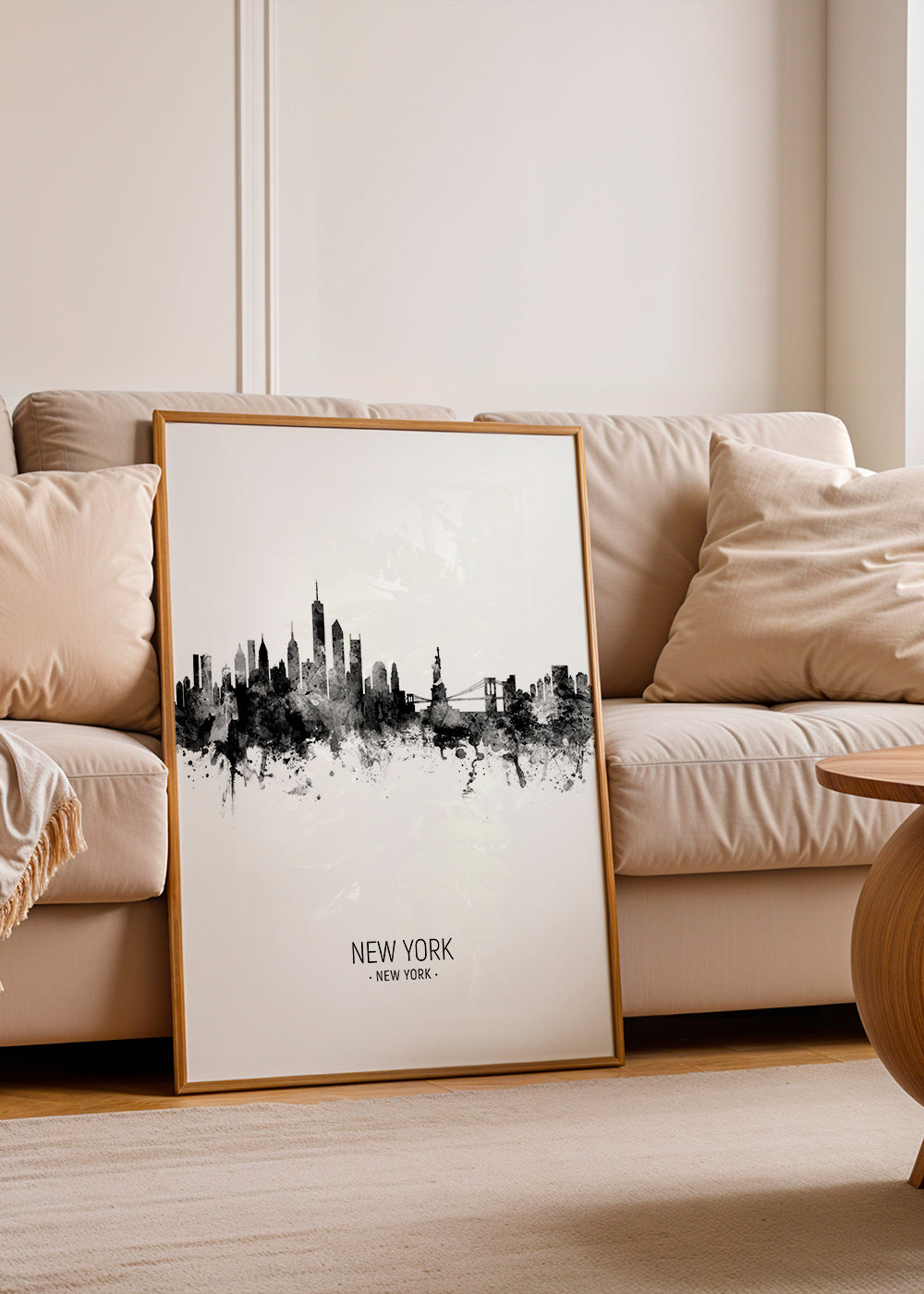 Køkkenkunst: New York skyline i blæk