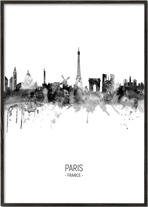 Køkkenkunst: Paris skyline i blæk