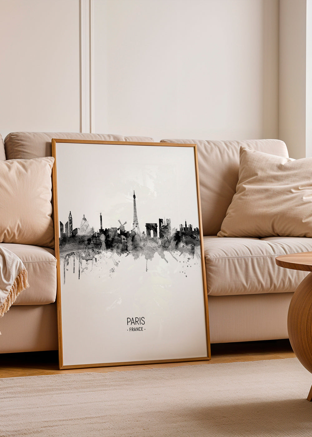 Køkkenkunst: Paris skyline i blæk