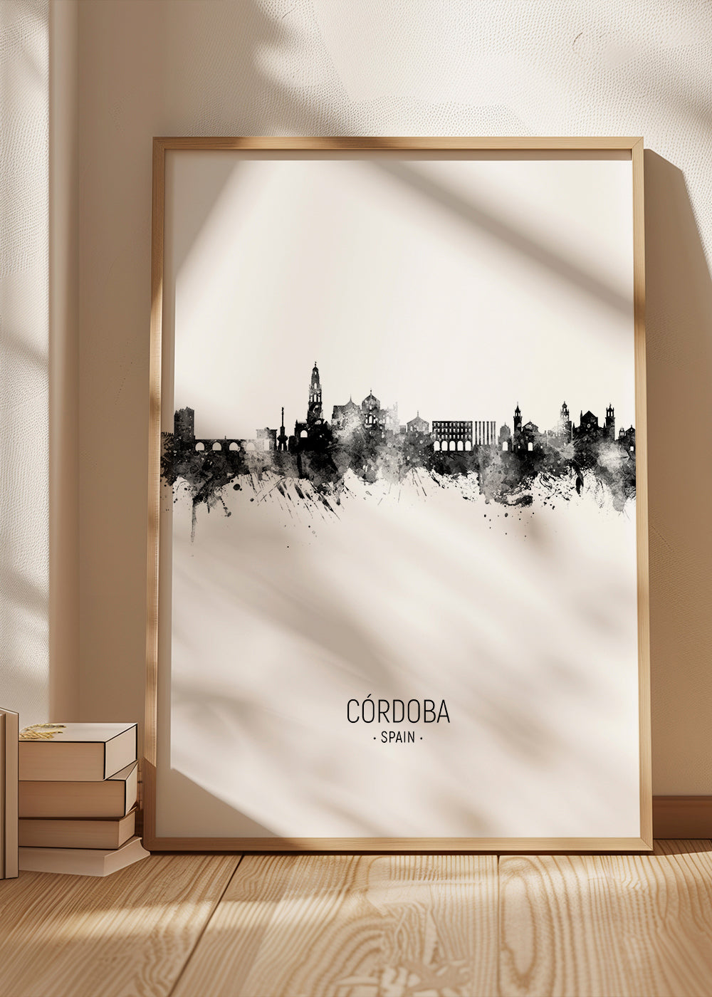 Cuadro de ciudades Córdoba skyline i blæk