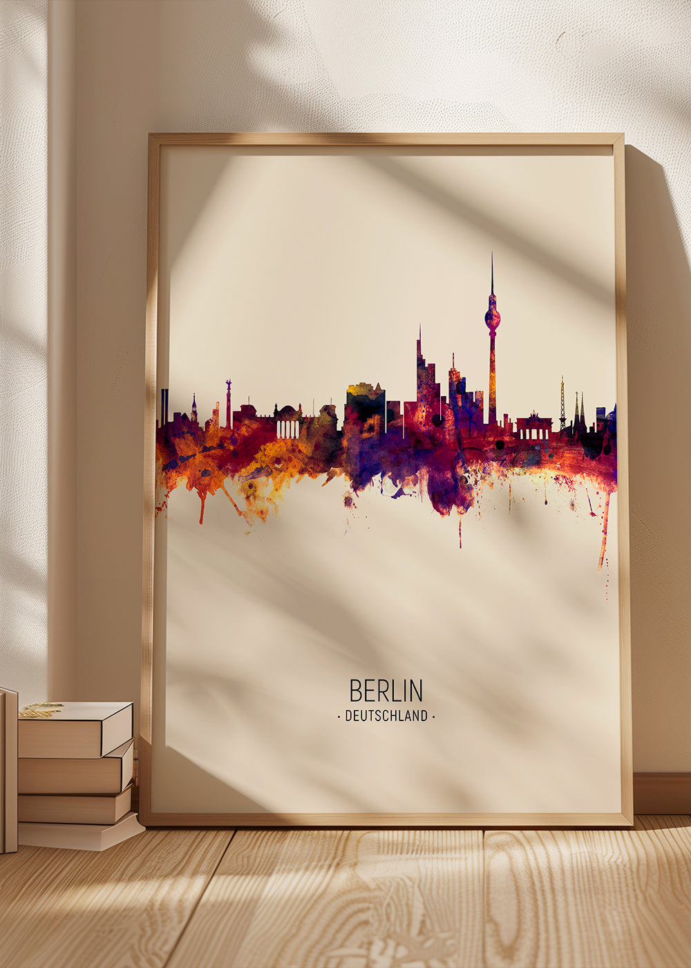 Bybillede Berlin i akvarel