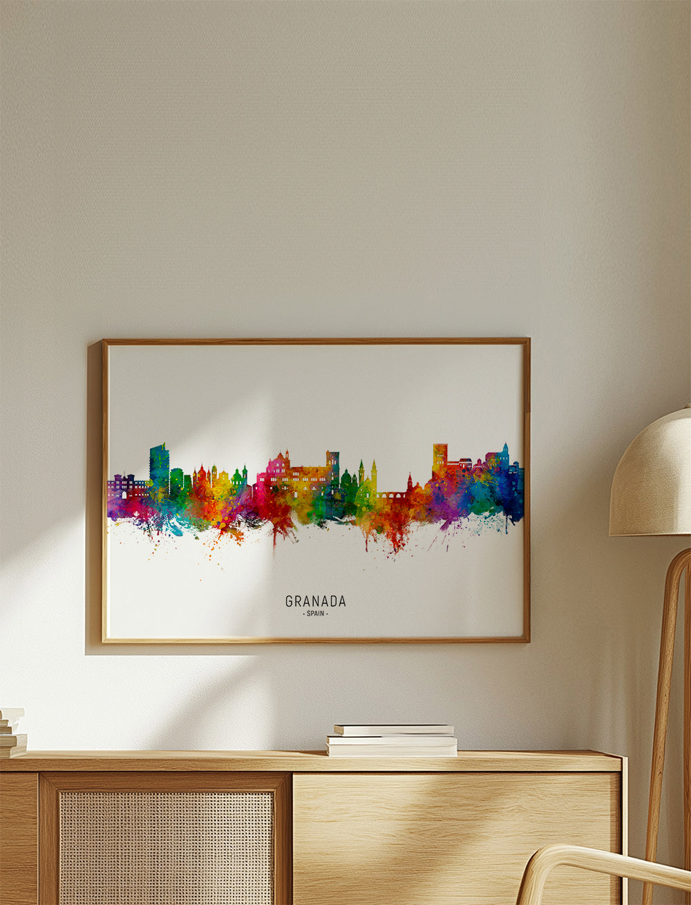 Køkkenkunst Granada farverig skyline
