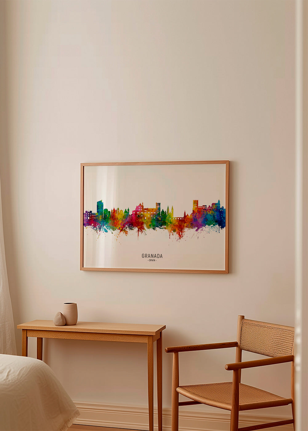Køkkenkunst Granada farverig skyline