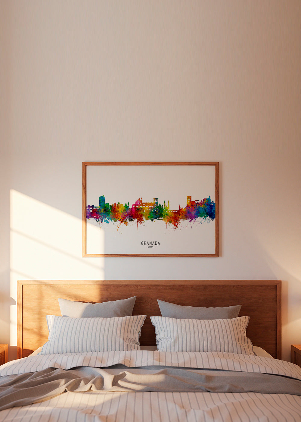 Køkkenkunst Granada farverig skyline