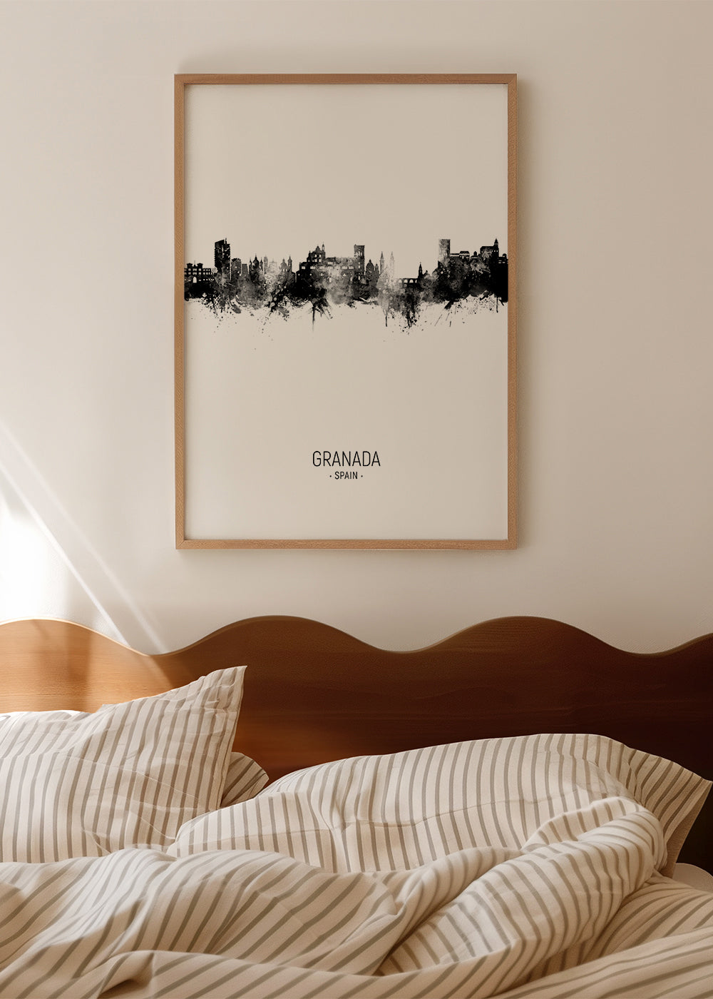 Køkkenkunst Granada skyline blæk