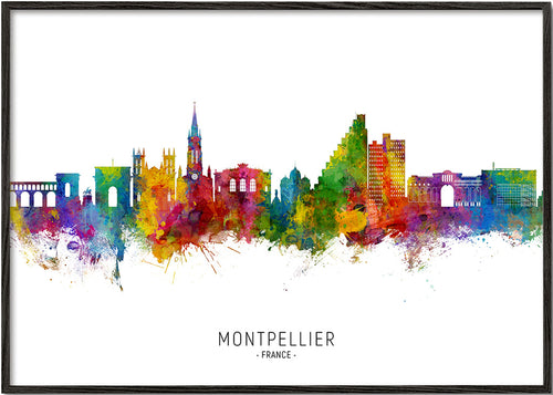 Montpellier akvarel by-silhuet