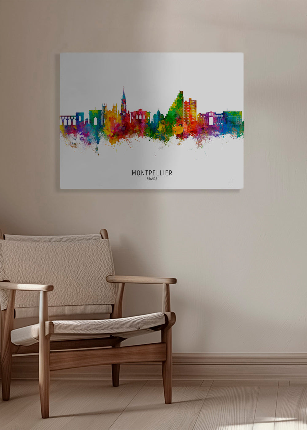 Montpellier akvarel by-silhuet
