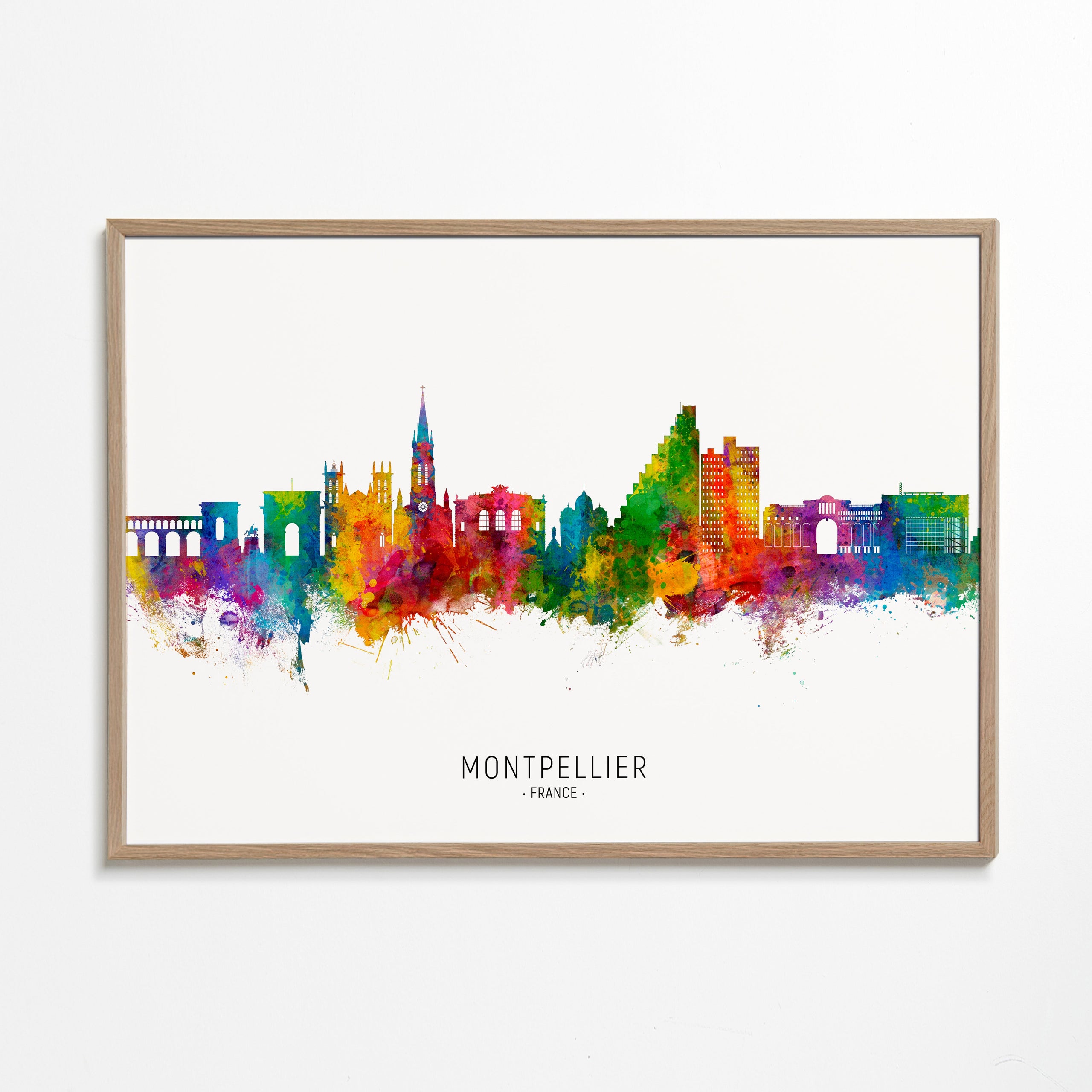 Montpellier akvarel by-silhuet