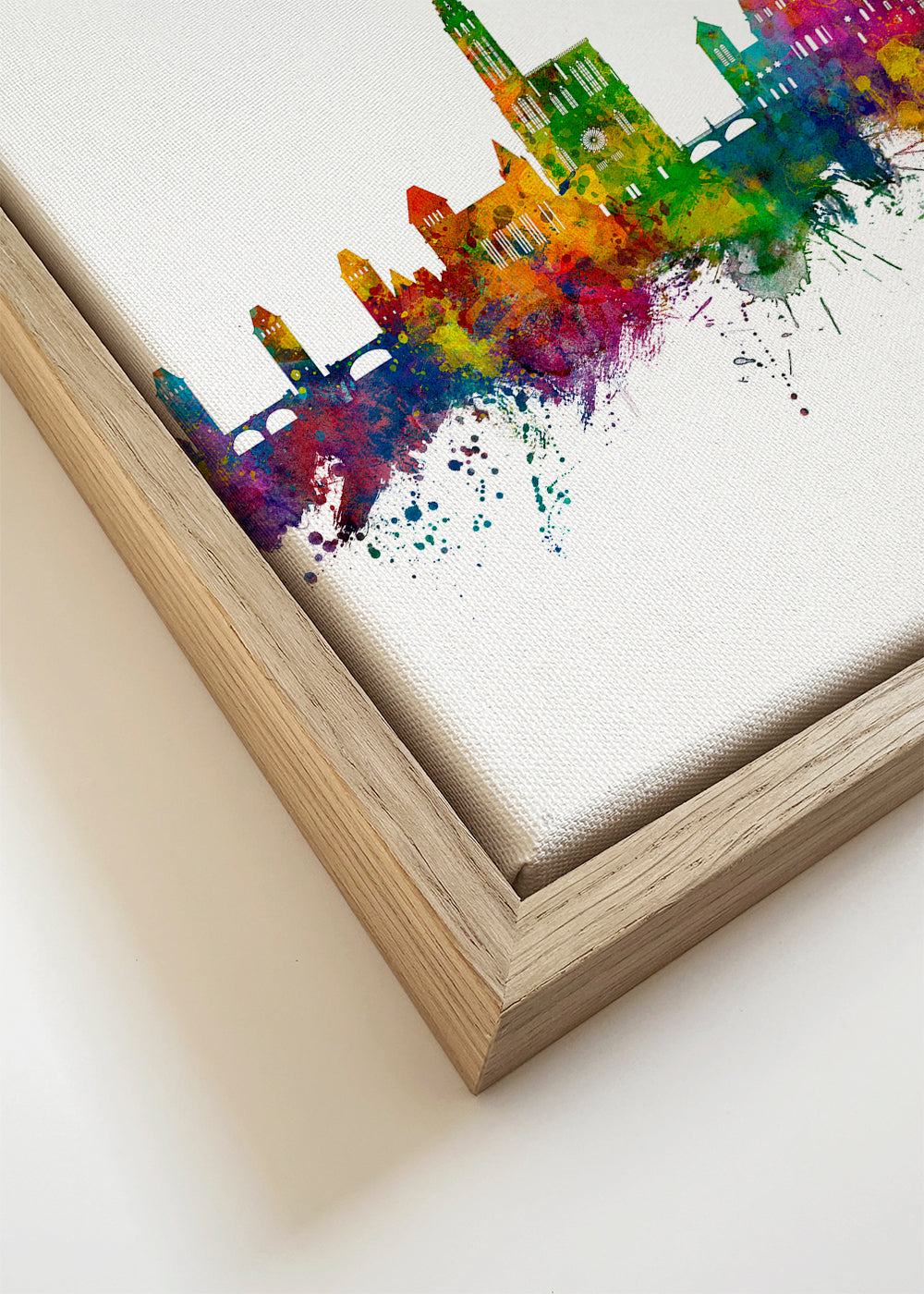 Byplakat Strasbourg farverig skyline