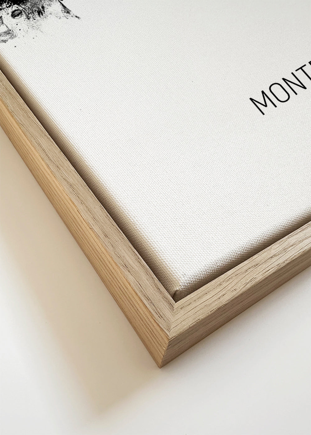Rejseplakat Montpellier skyline blæk