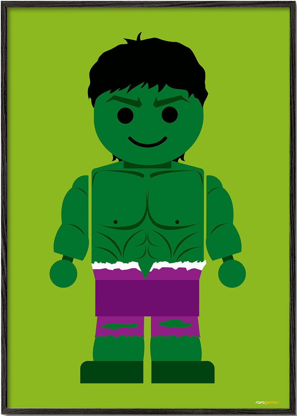 Børneplakat Hulk legetøj