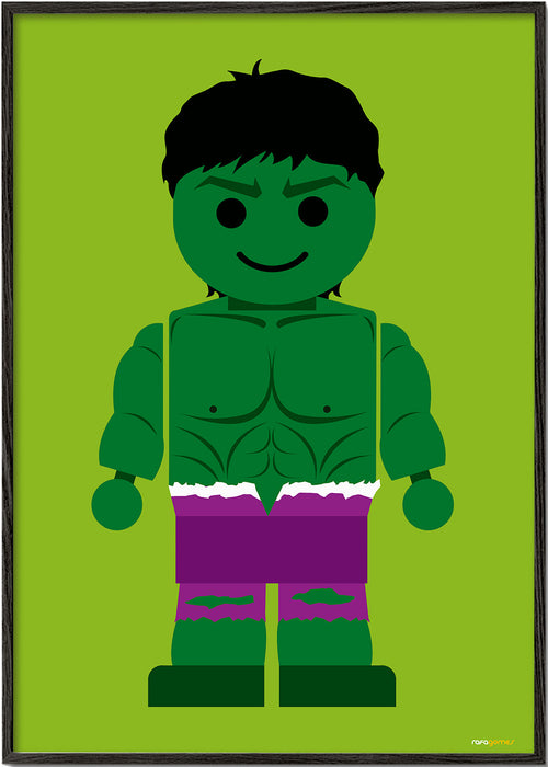 Børneplakat Hulk legetøj
