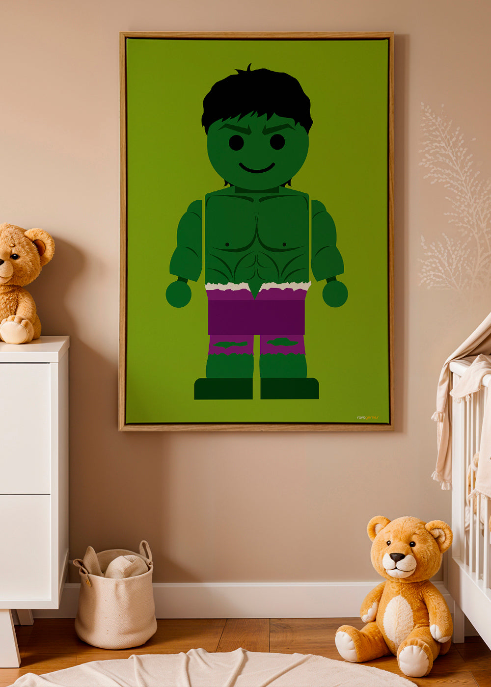 Børneplakat Hulk legetøj