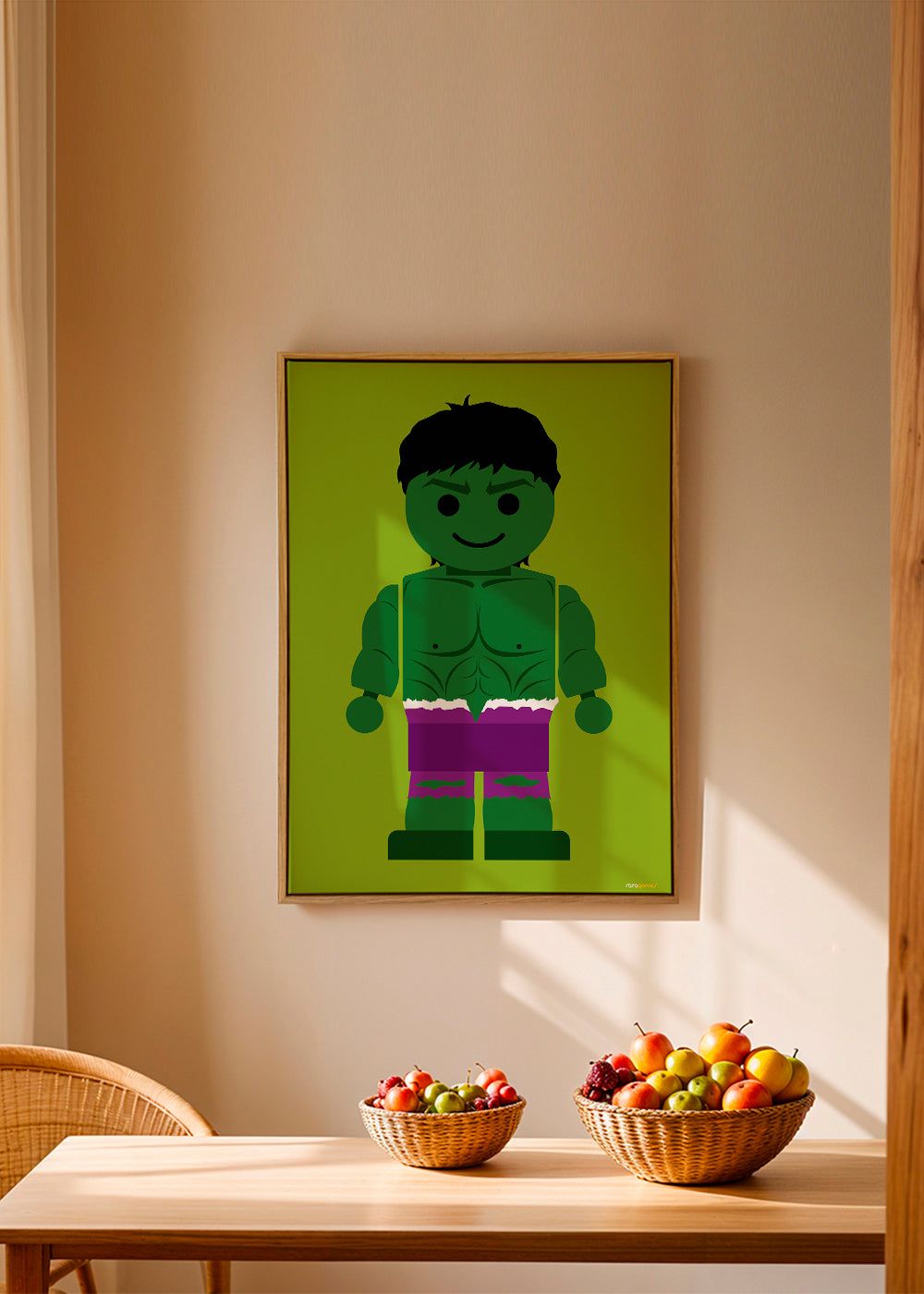 Børneplakat Hulk legetøj