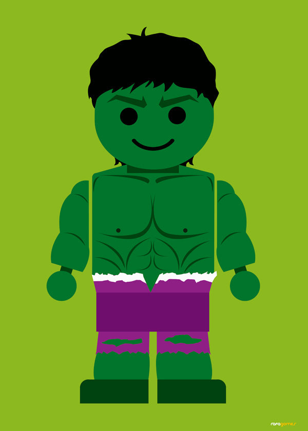 Børneplakat Hulk legetøj