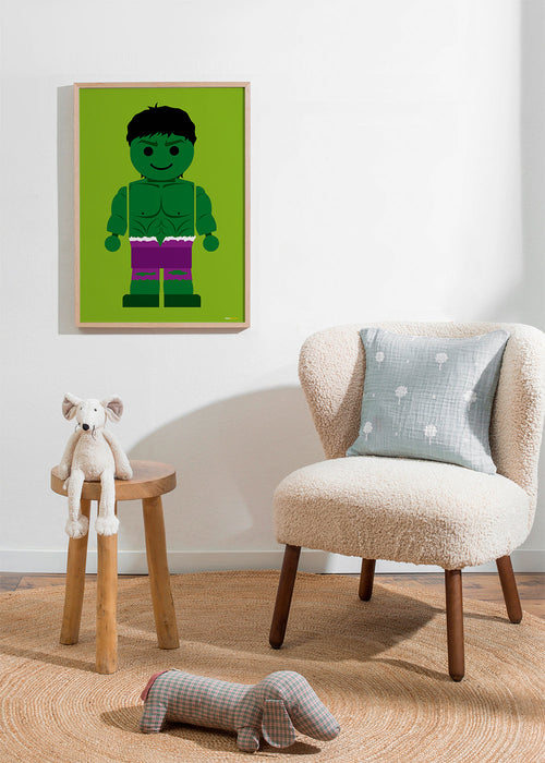 Børneplakat Hulk legetøj