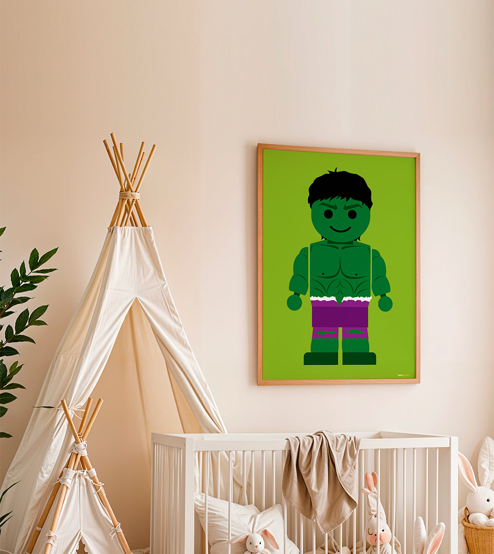 Børneplakat Hulk legetøj