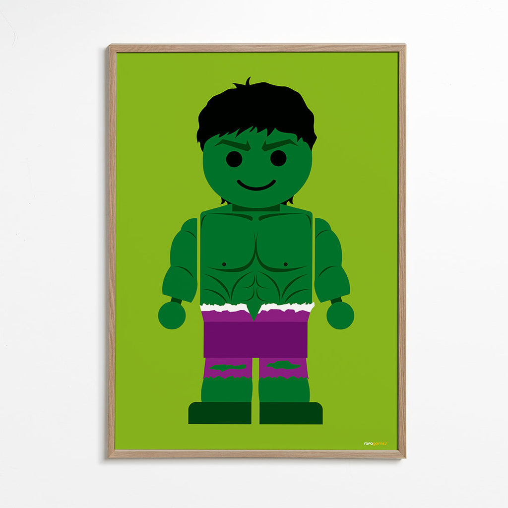 Børneplakat Hulk legetøj