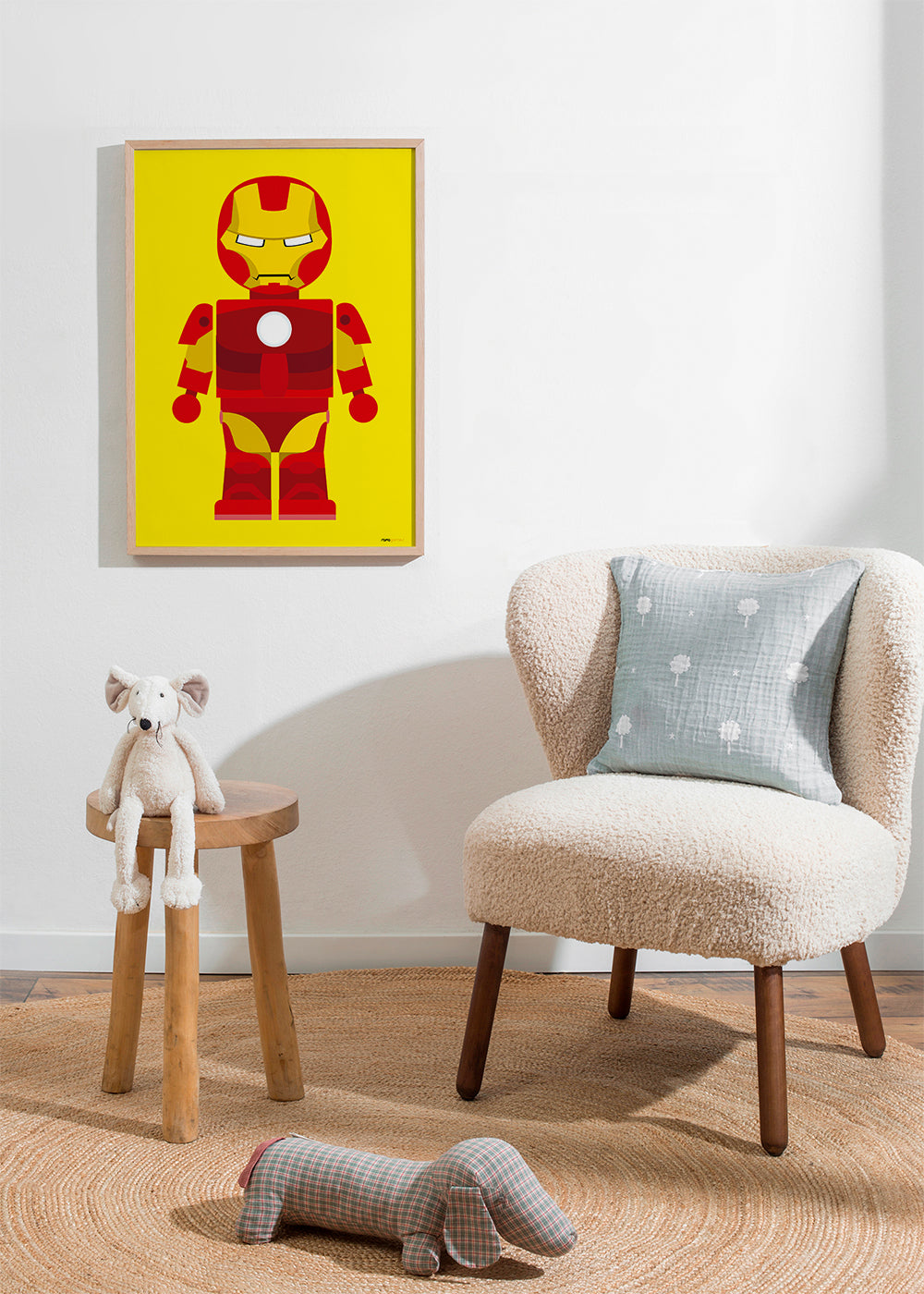 Børneplakat Ironman legetøj