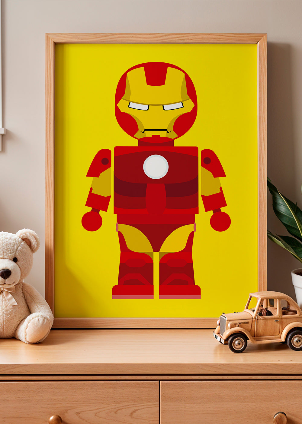 Børneplakat Ironman legetøj