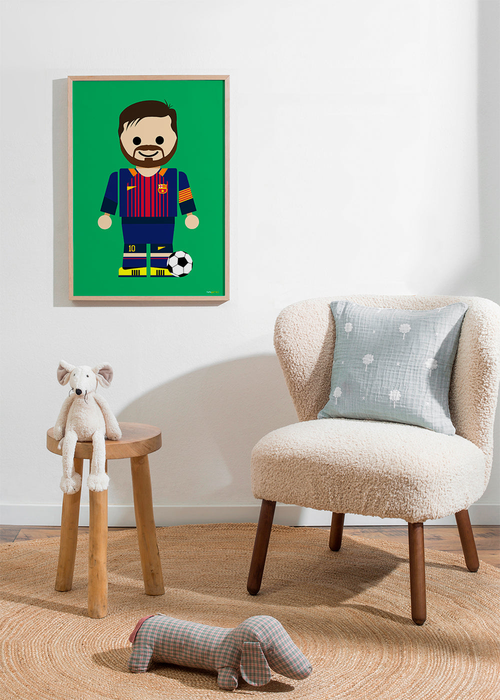 Sports kunst legetøj fodboldspiller illustration