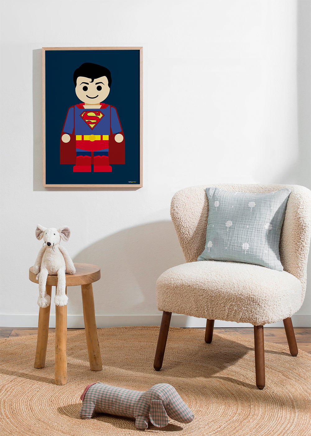 Legetøj superhelt illustration