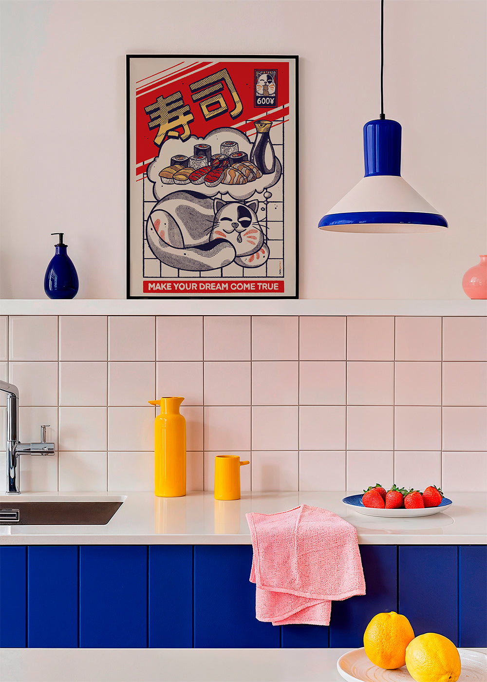 Køkkenkunst med sushi-kat