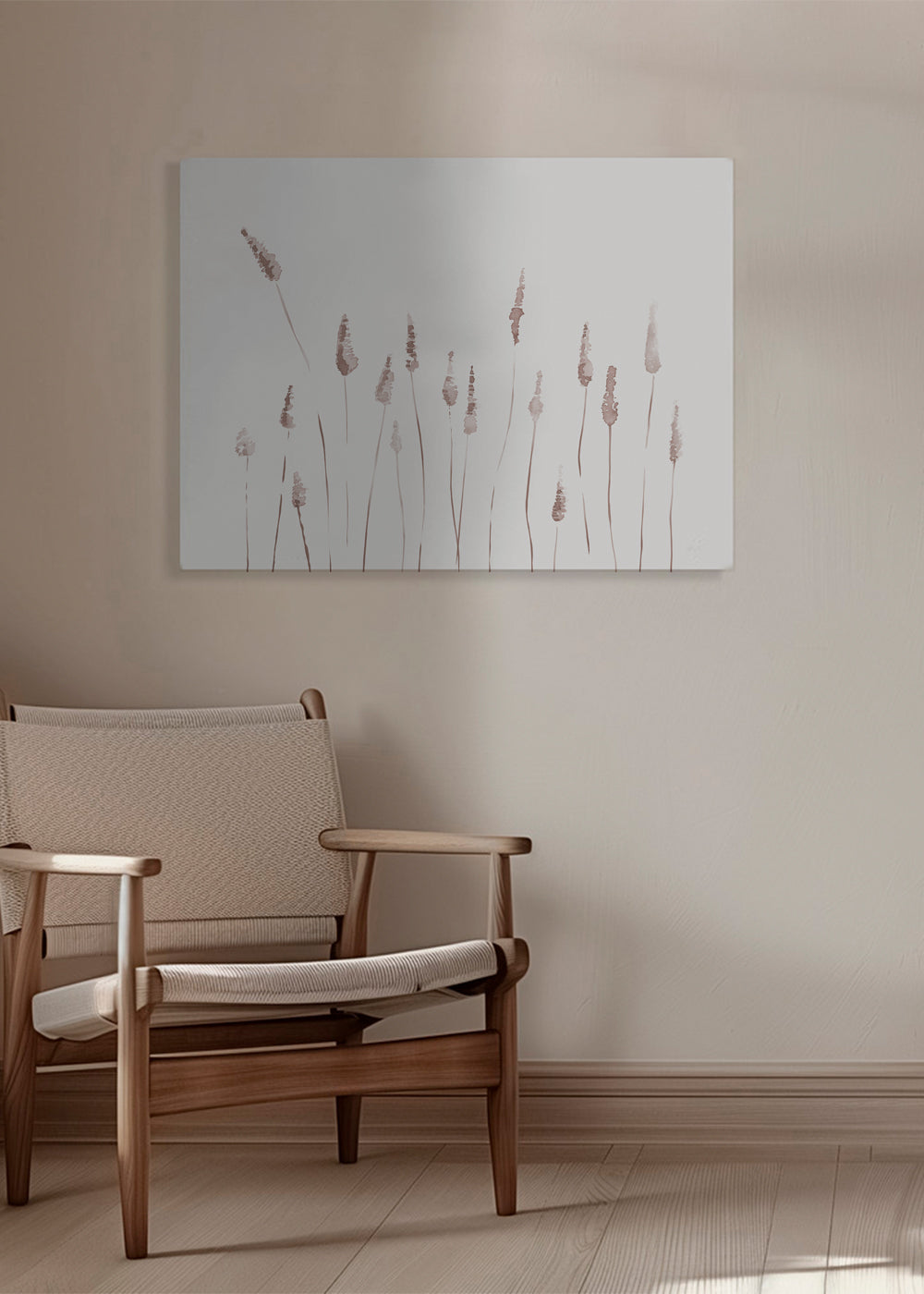 Botanisk plakat med sarte aks