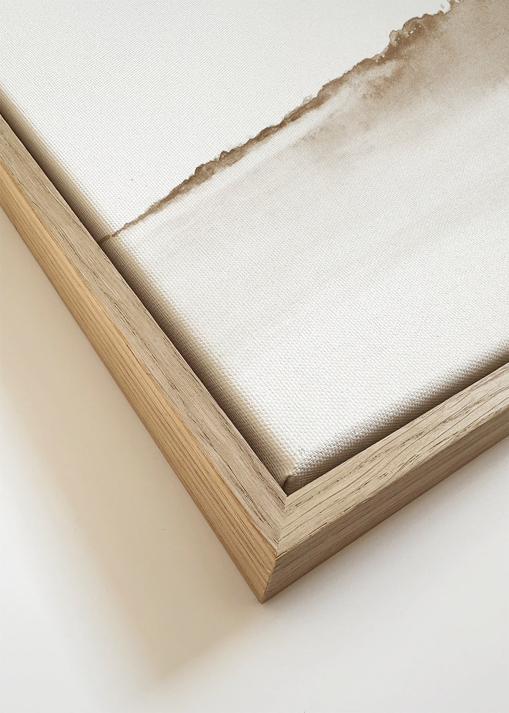 Sepia akvarel landskab minimalistisk