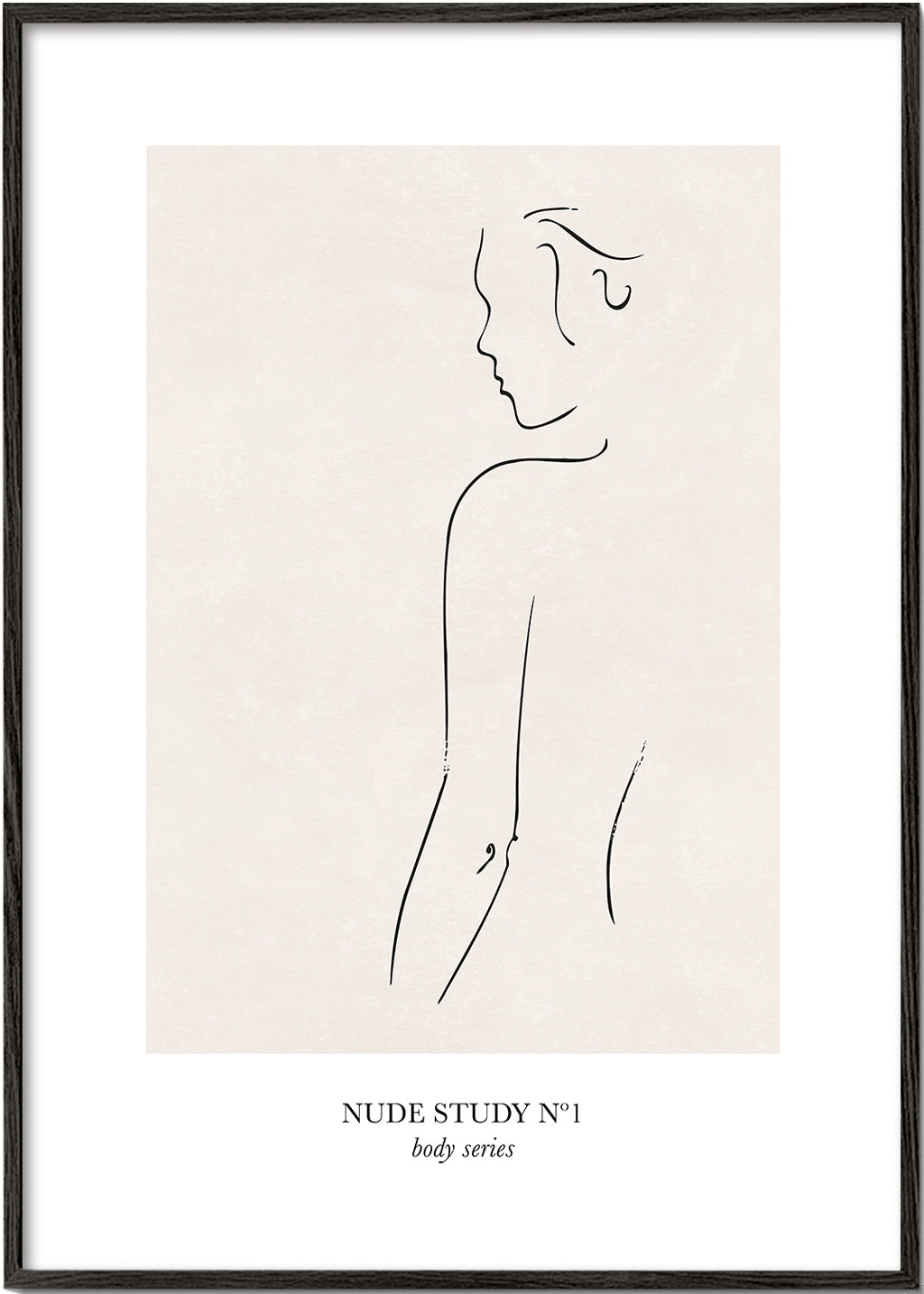 Illustration: Nude-studie i linje