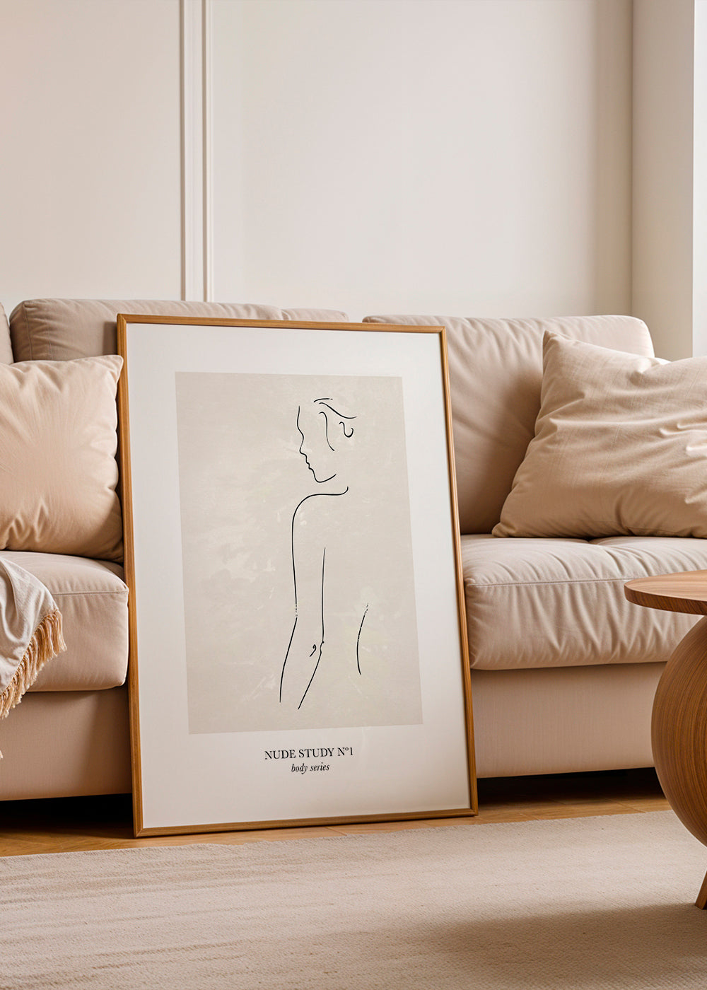 Illustration: Nude-studie i linje